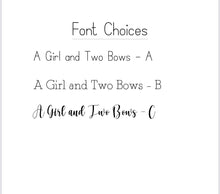 Load image into Gallery viewer, Rainbow Name on White Ribbon