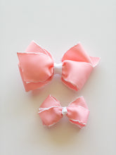 Load image into Gallery viewer, Pink Ribbon with White Moonstitch