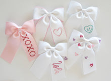 Load image into Gallery viewer, Multi Color Heart Stitched Bow