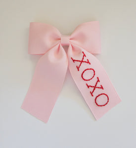 XOXO Hand Stitched Bow